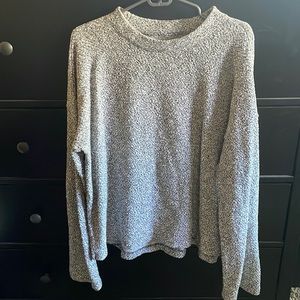Madewell speckle black and white top